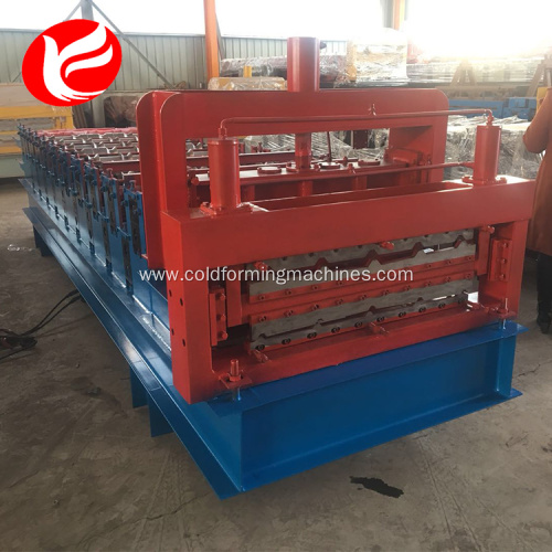 Roof panel double deck roll forming line